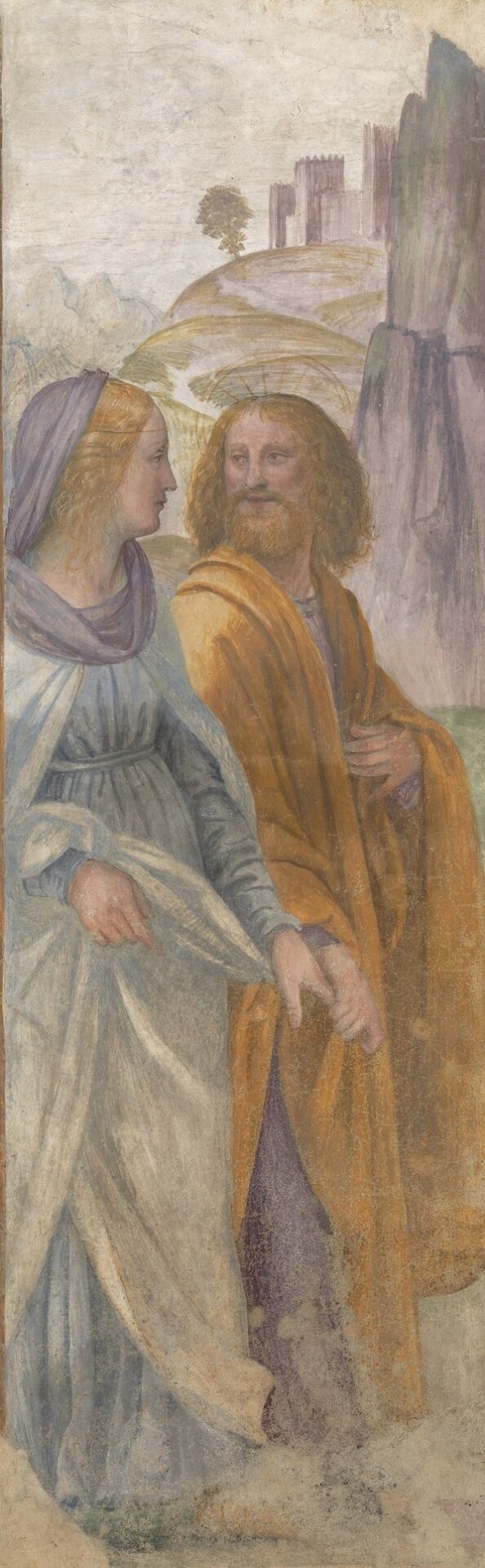 Immagine dell'opera di Bernardino Luini, San Giuseppe e Maria dopo le nozze