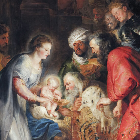 Immagine di un dipinto di Peter Rubens raffigurante l'adorazione dei Magi