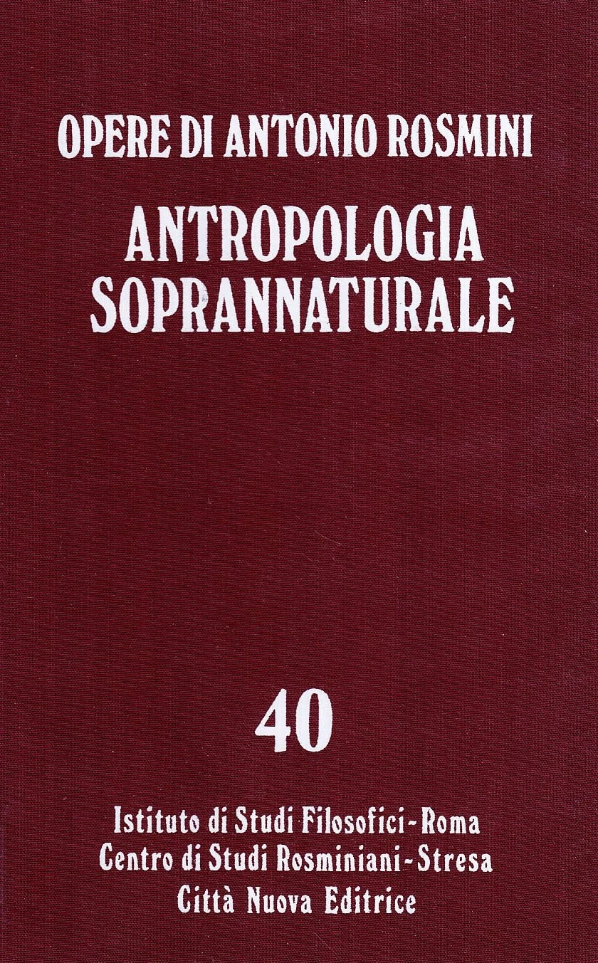 Antropologia soprannaturale - Vol. 40 Opere